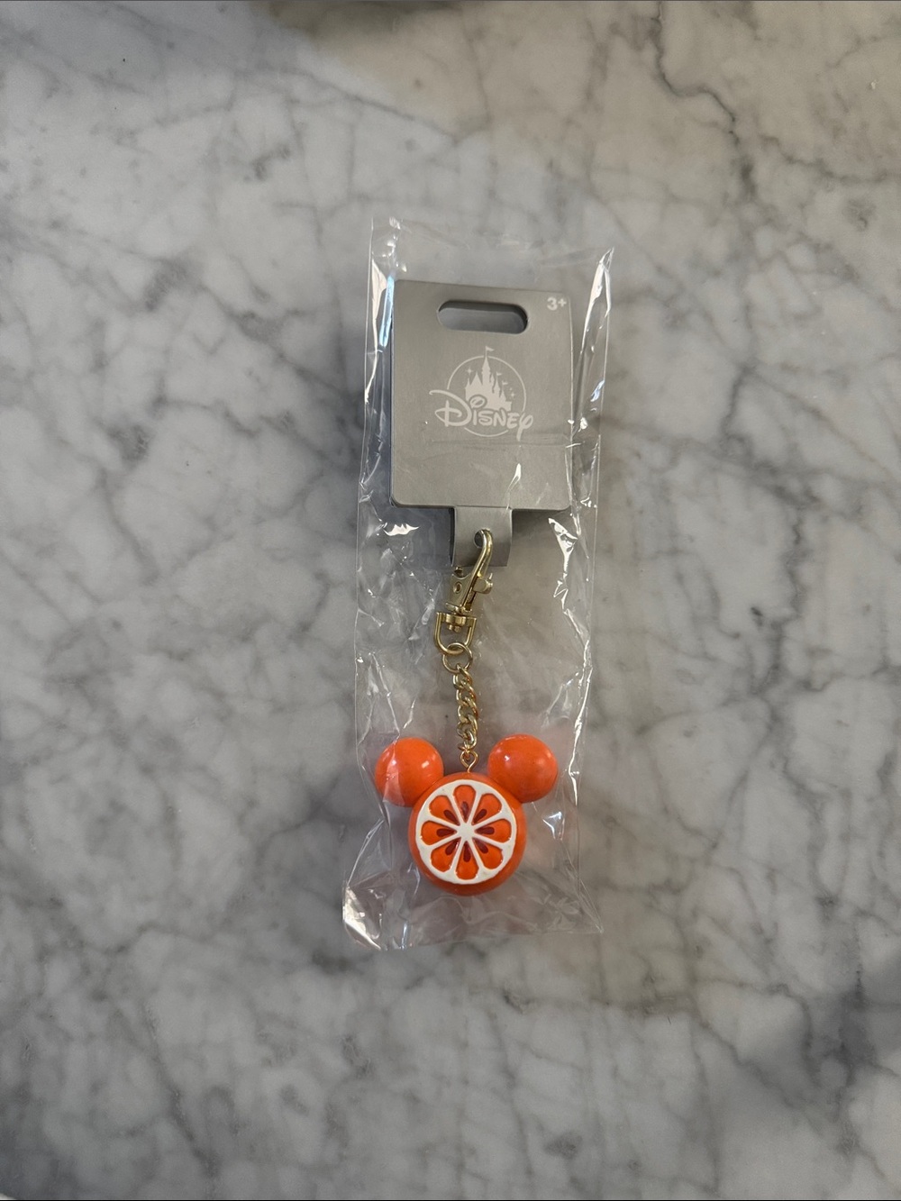 New Disney Mickey fruit stand Orange Keychain gold spring summer 2026